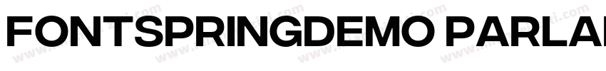 FONTSPRINGDEMO ParlareRegular字体转换